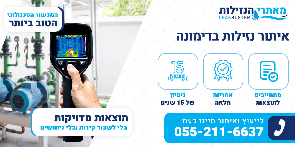 איתור נזילות בדימונה