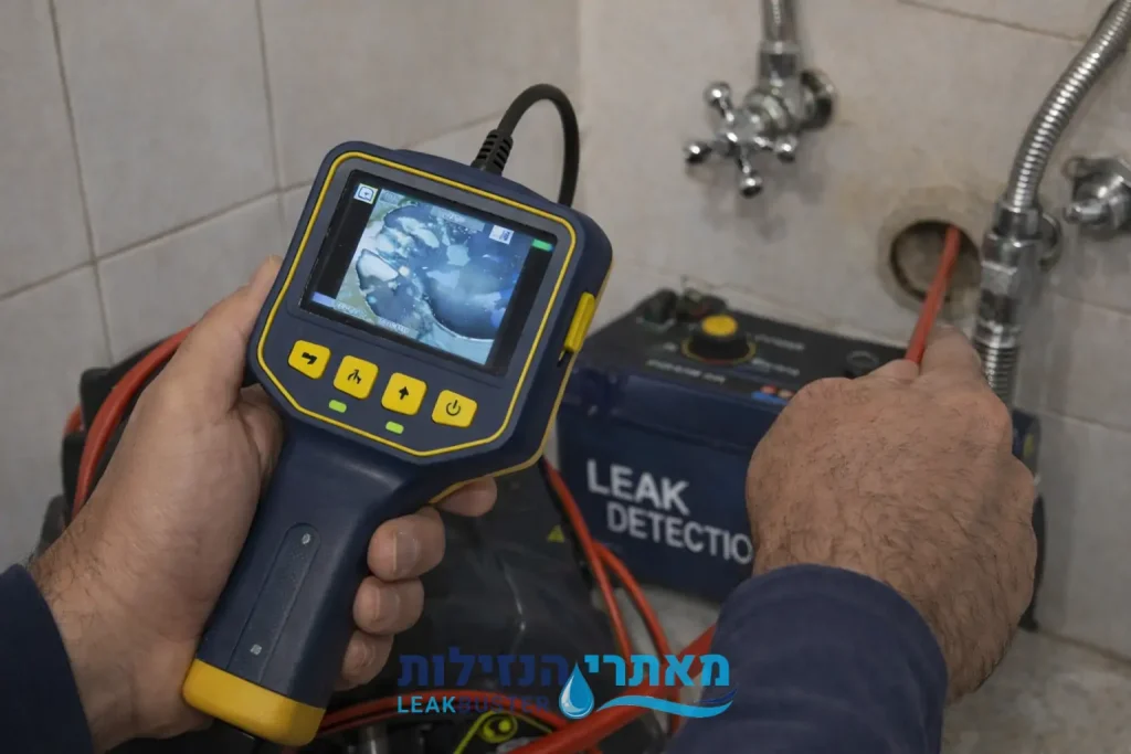 איתור נזילה עם מצלמה
